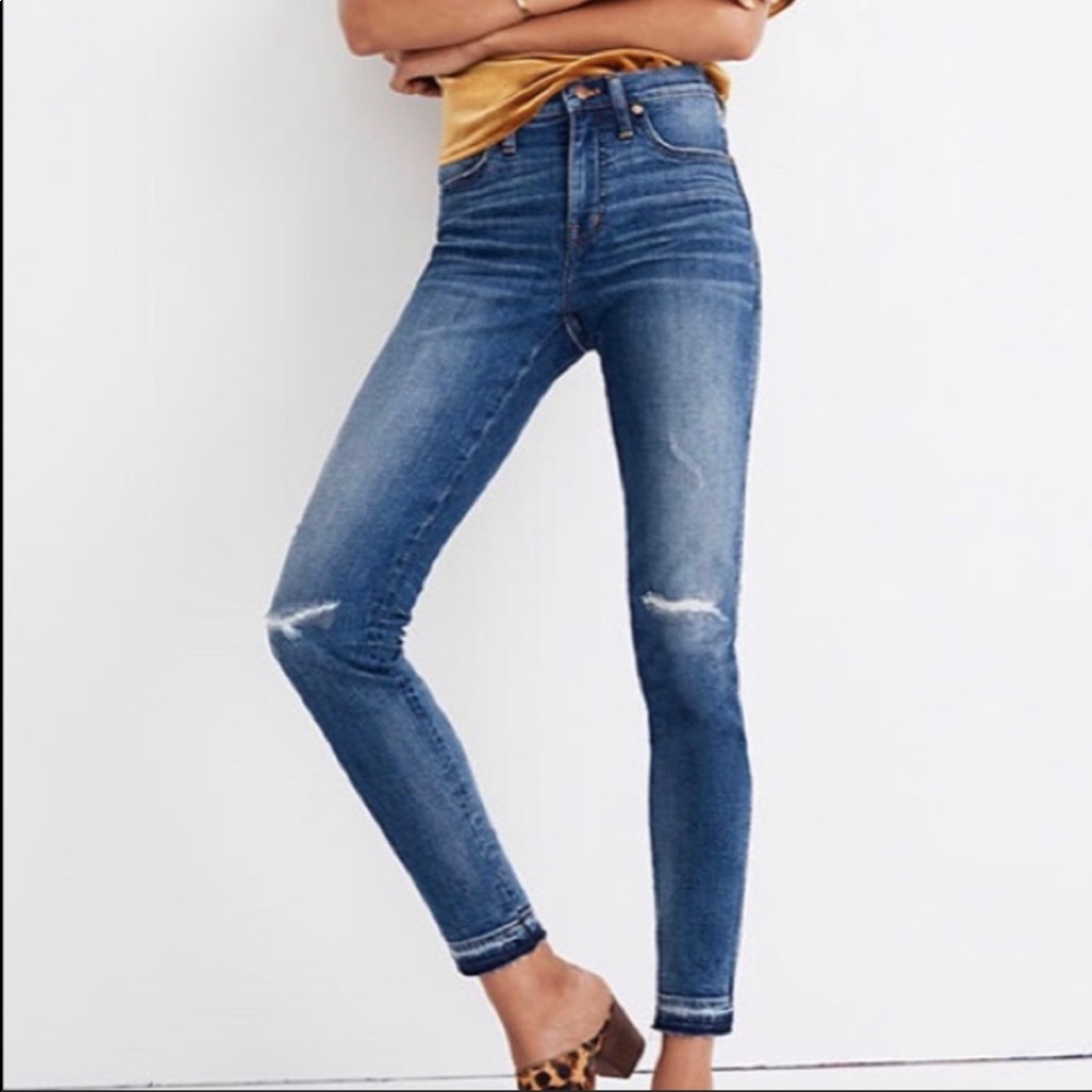 9” high rise Madewell jeans